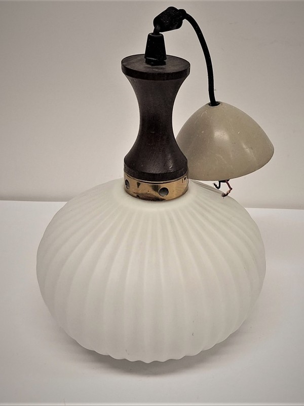 Vintage opaline hanglamp (rond)